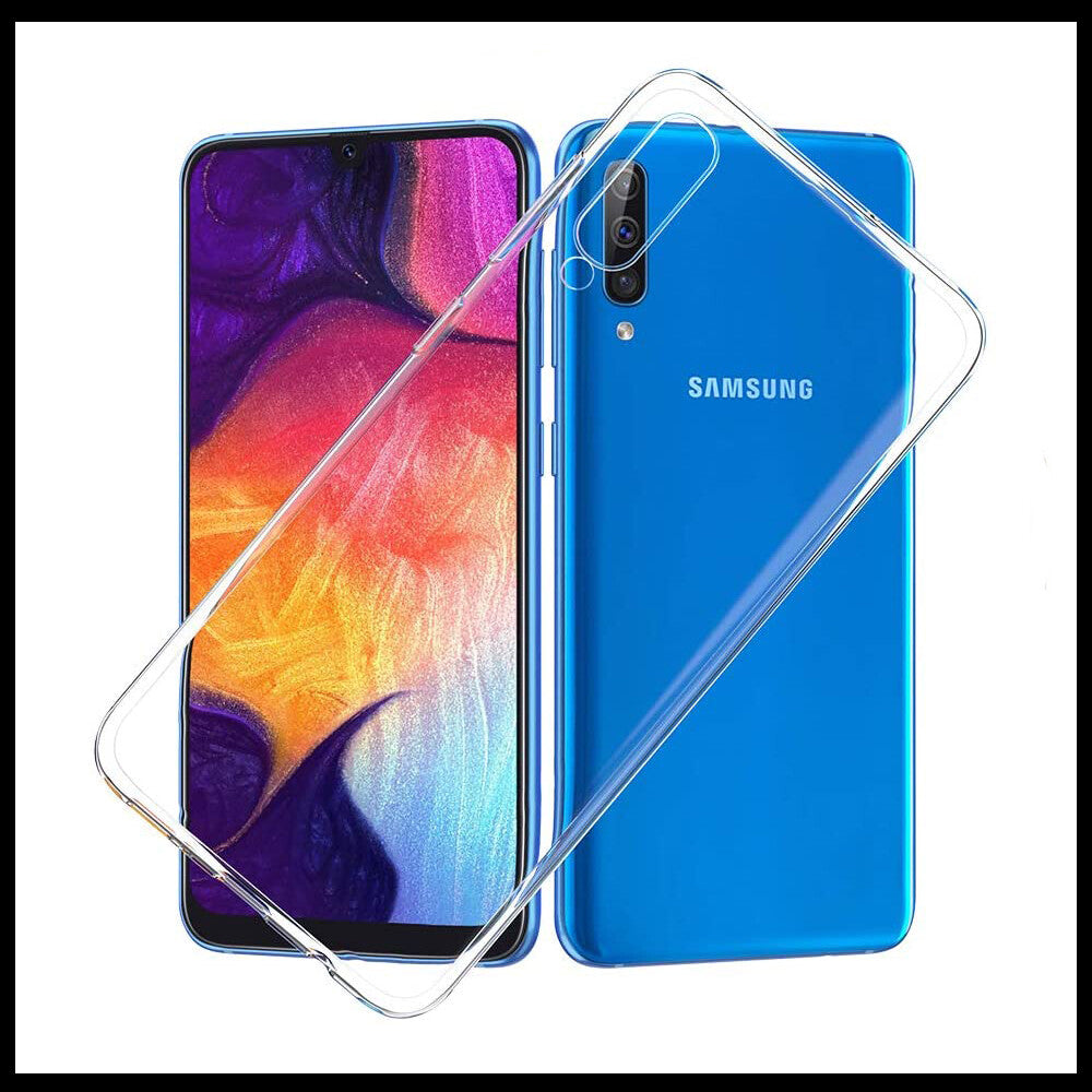For Samsung Galaxy A50 Slim Clear Shockproof Gel Phone Cover