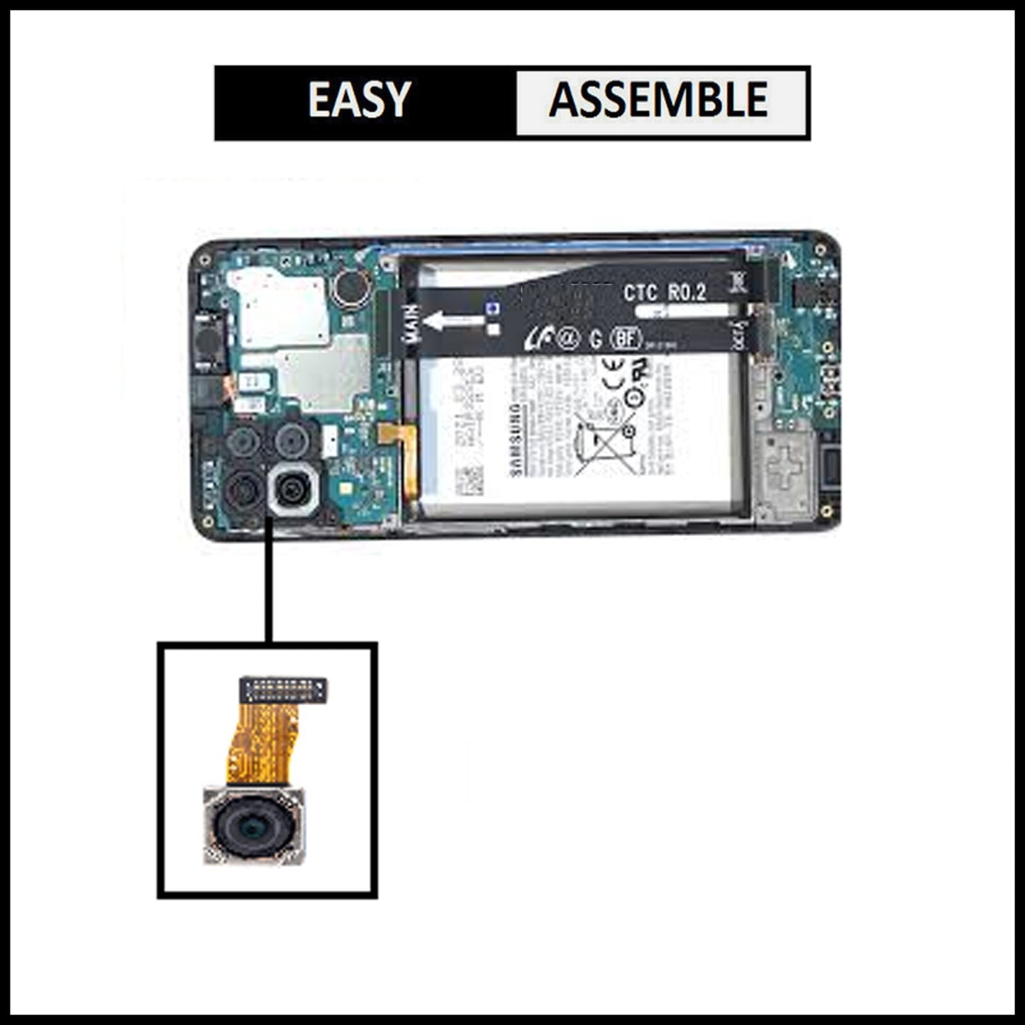 For Samsung Galaxy A22 5G / SM-A226B Genuine Rear (Back) Main Camera Replacement