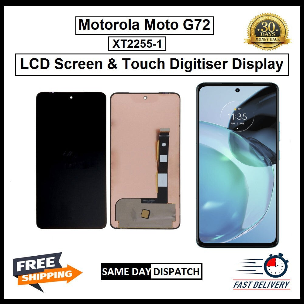 For Motorola Moto G72 / XT2255-1 Display Touch Digitizer Replacement LCD