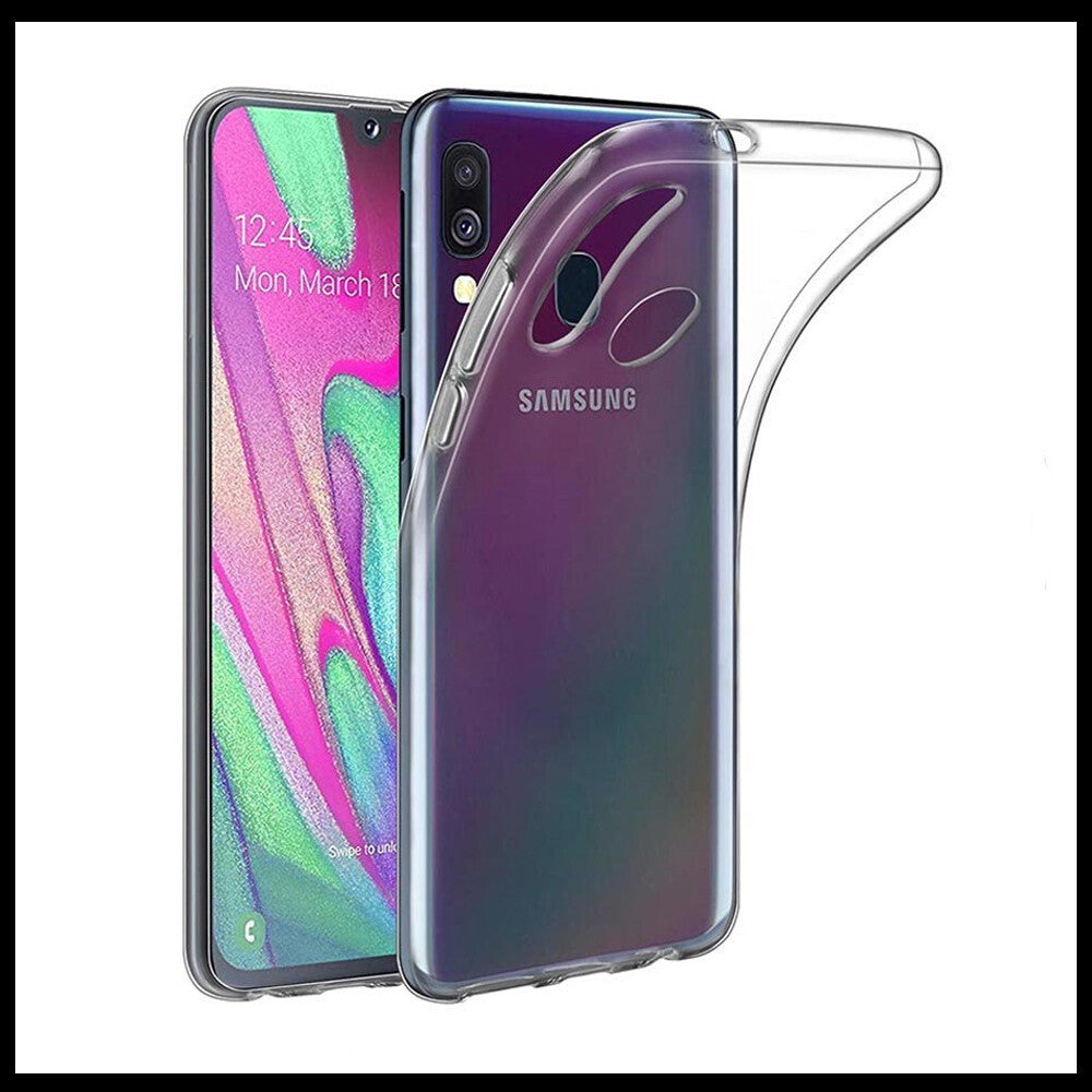 For Samsung Galaxy A40 Slim Clear Shockproof Gel Phone Cover