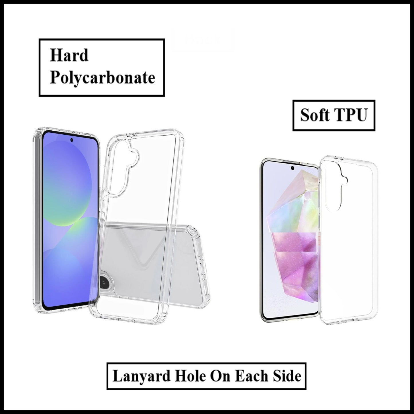 For Samsung Galaxy A55 5G Slim Clear Shockproof Gel Phone Cover