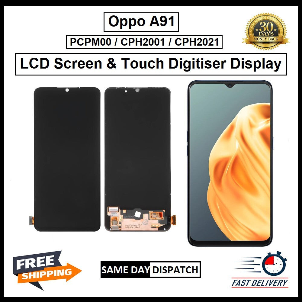 For Oppo A91 (PCPM00 / CPH2001 / CPH2021) LCD Display Screen Touch Replacement