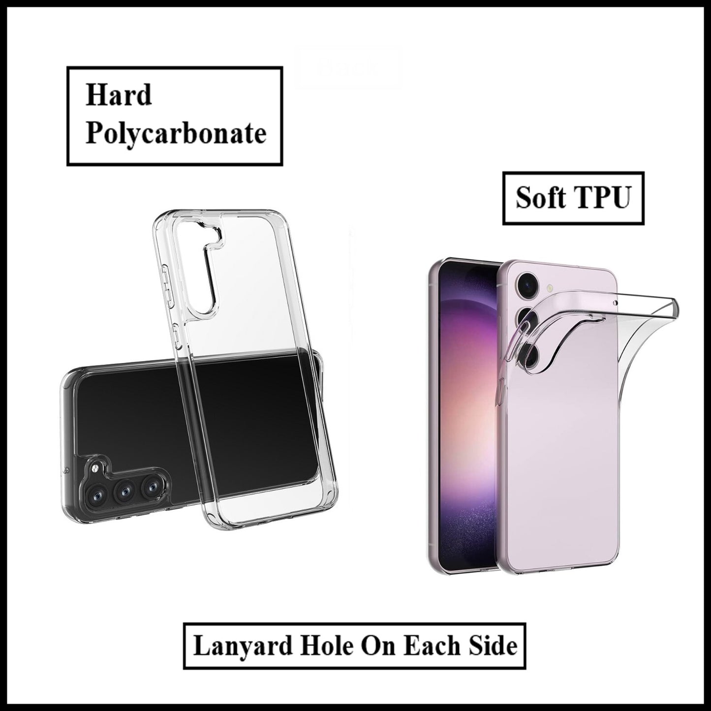 For Samsung Galaxy S23 Slim Clear Shockproof Gel Phone Cover