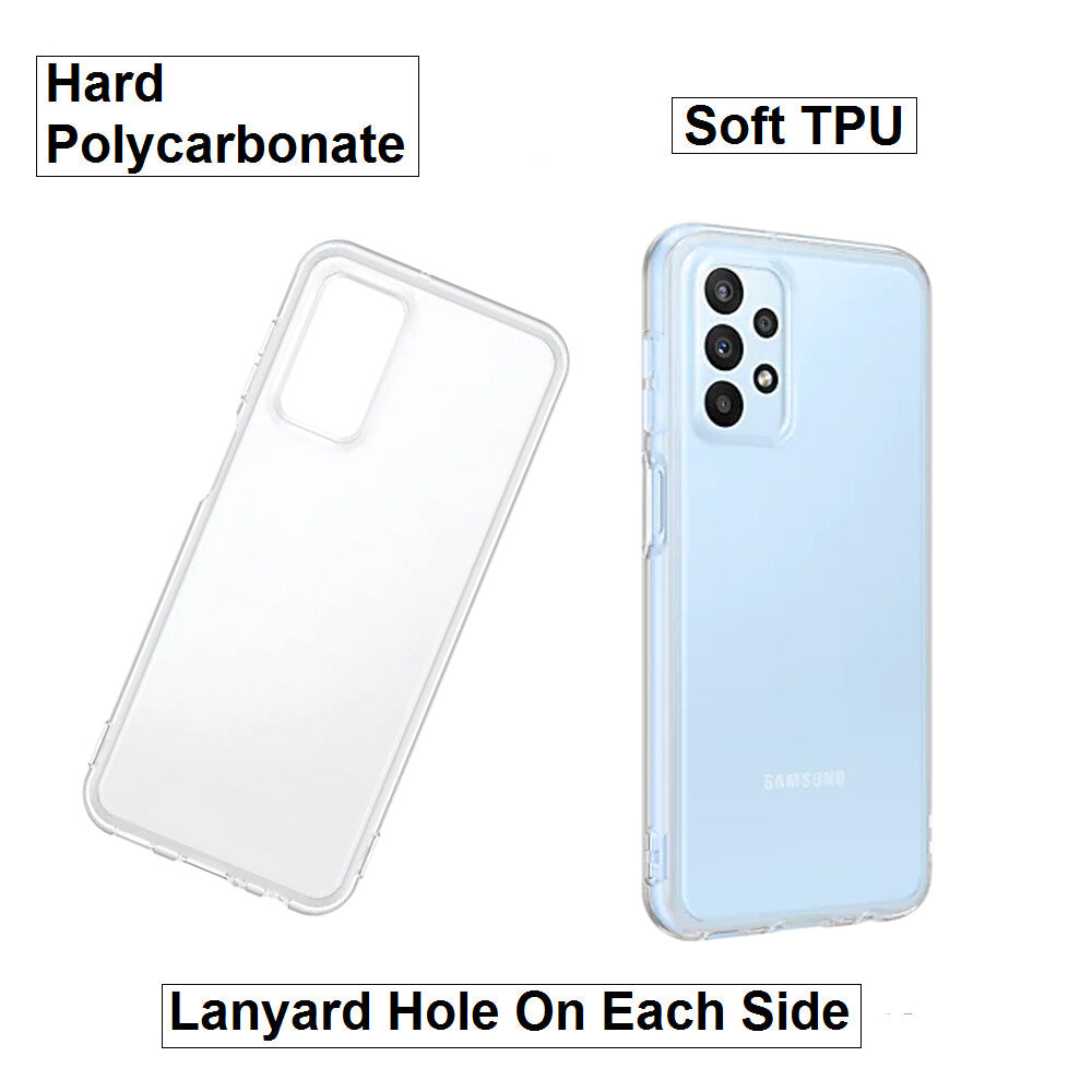 For Samsung Galaxy A23 4G / 5G / SM-A235F Slim Clear Shockproof Gel Phone Cover
