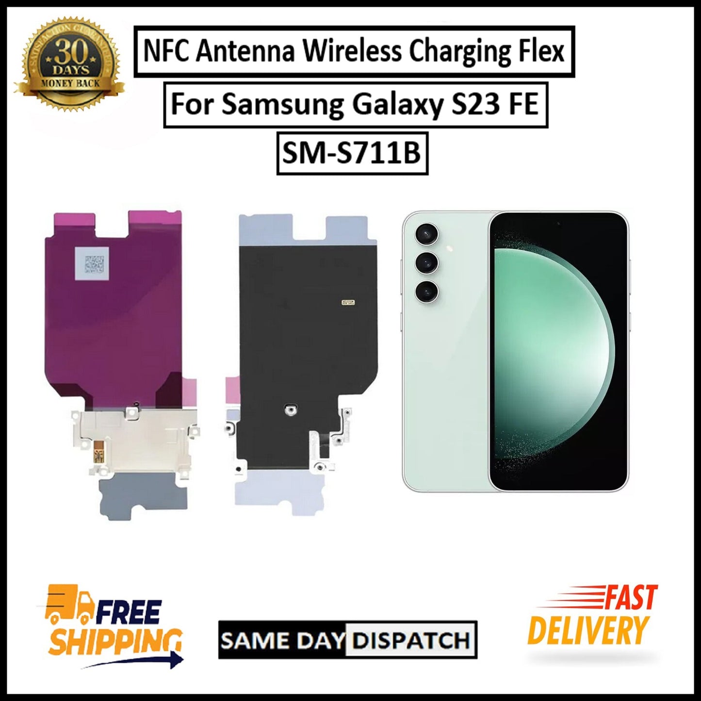 For Samsung Galaxy S23 FE 5G Wireless Charging / NFC Coil Pad Flex Replacement