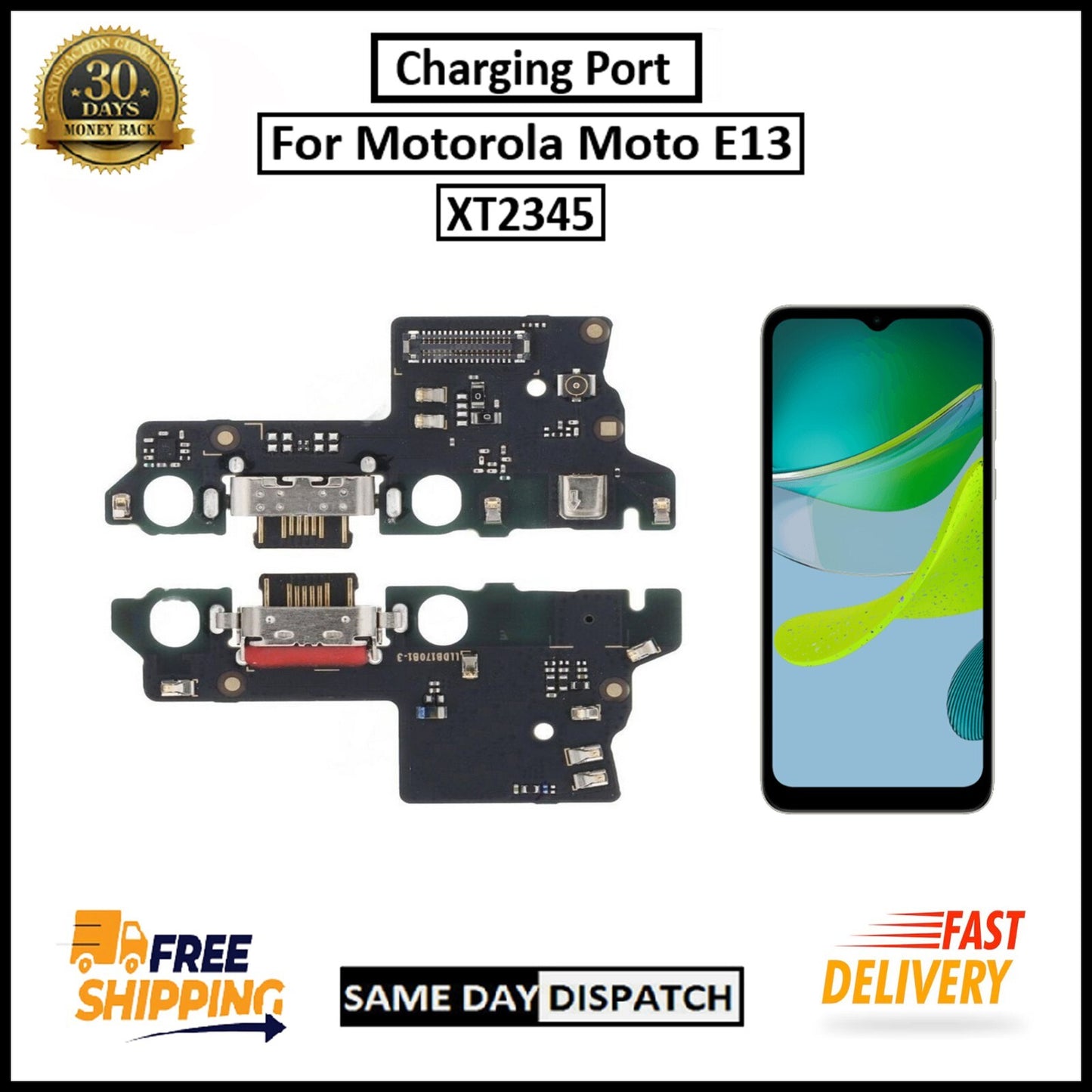 For Motorola Moto E13 / XT2345 Charging Port Flex Replacement