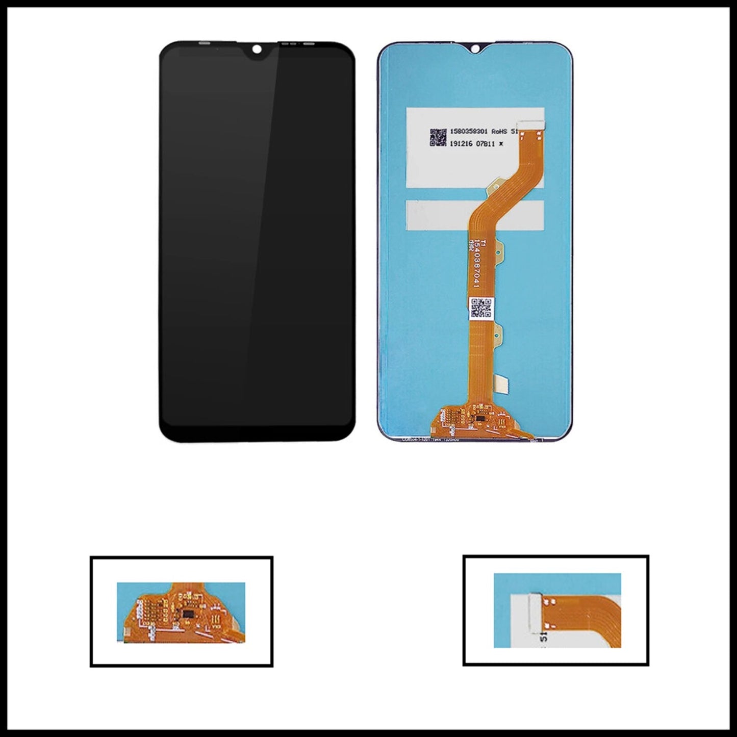 For Tecno Spark 4 Lite / KC8S LCD Display screen Touch Digitizer Replacement