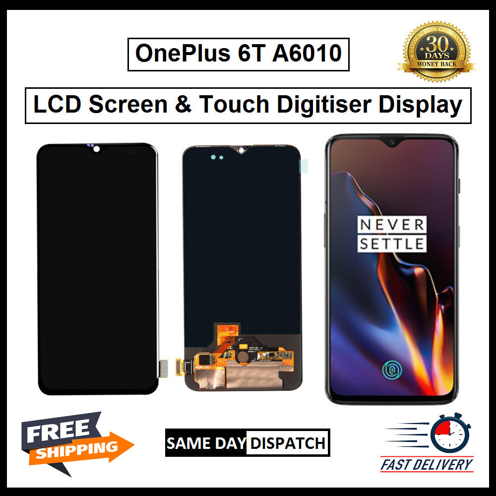 For OnePlus 6T / A6010 / A6013 Display Screen Touch Digitizer Replacement LCD