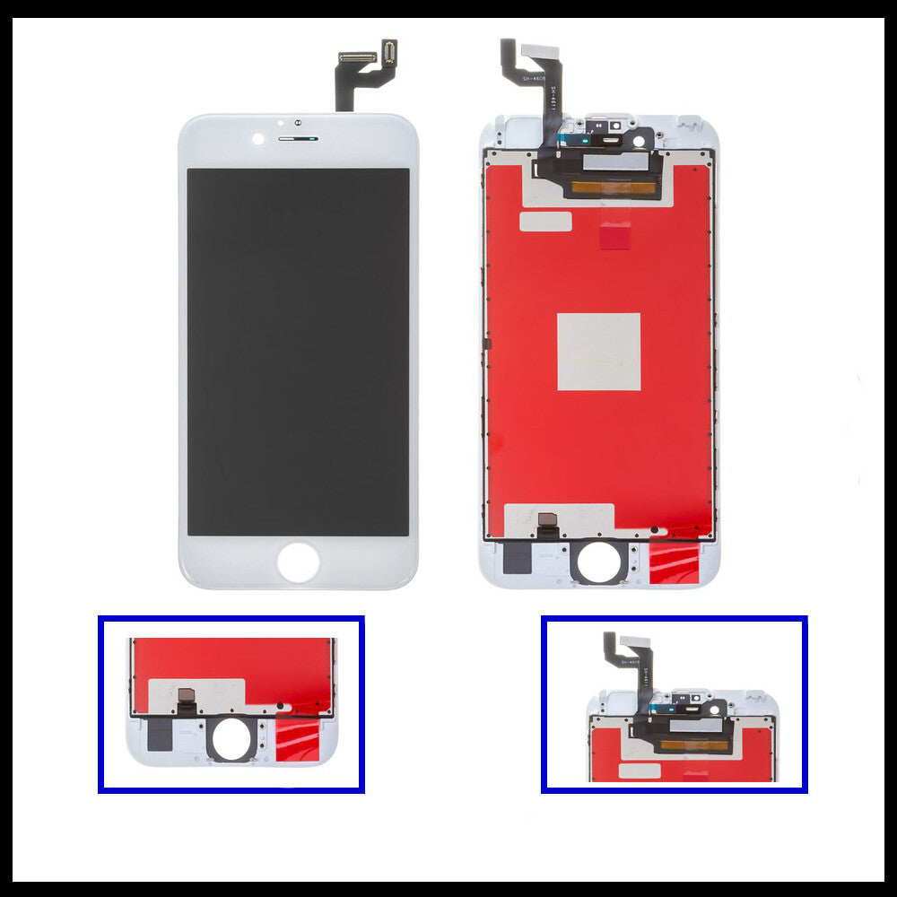 For iPhone 6S Black and White 3D Premium Version Replacement Digitizer Display