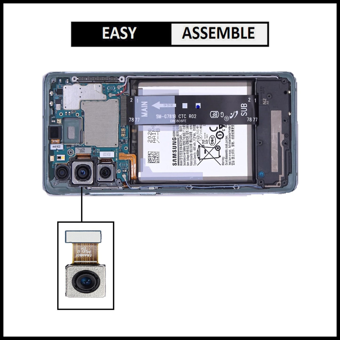 For Samsung Galaxy S20 FE 4G G780F Genuine Rear (Back) Main Camera Replacement