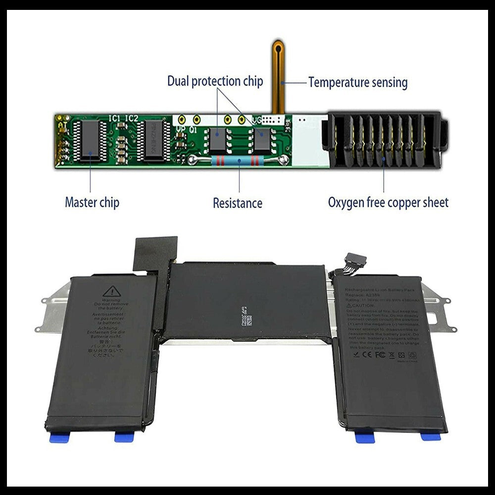 For Apple Macbook Air 13" A2179 / A2389 / M1 A2237 2020 Replacement Battery