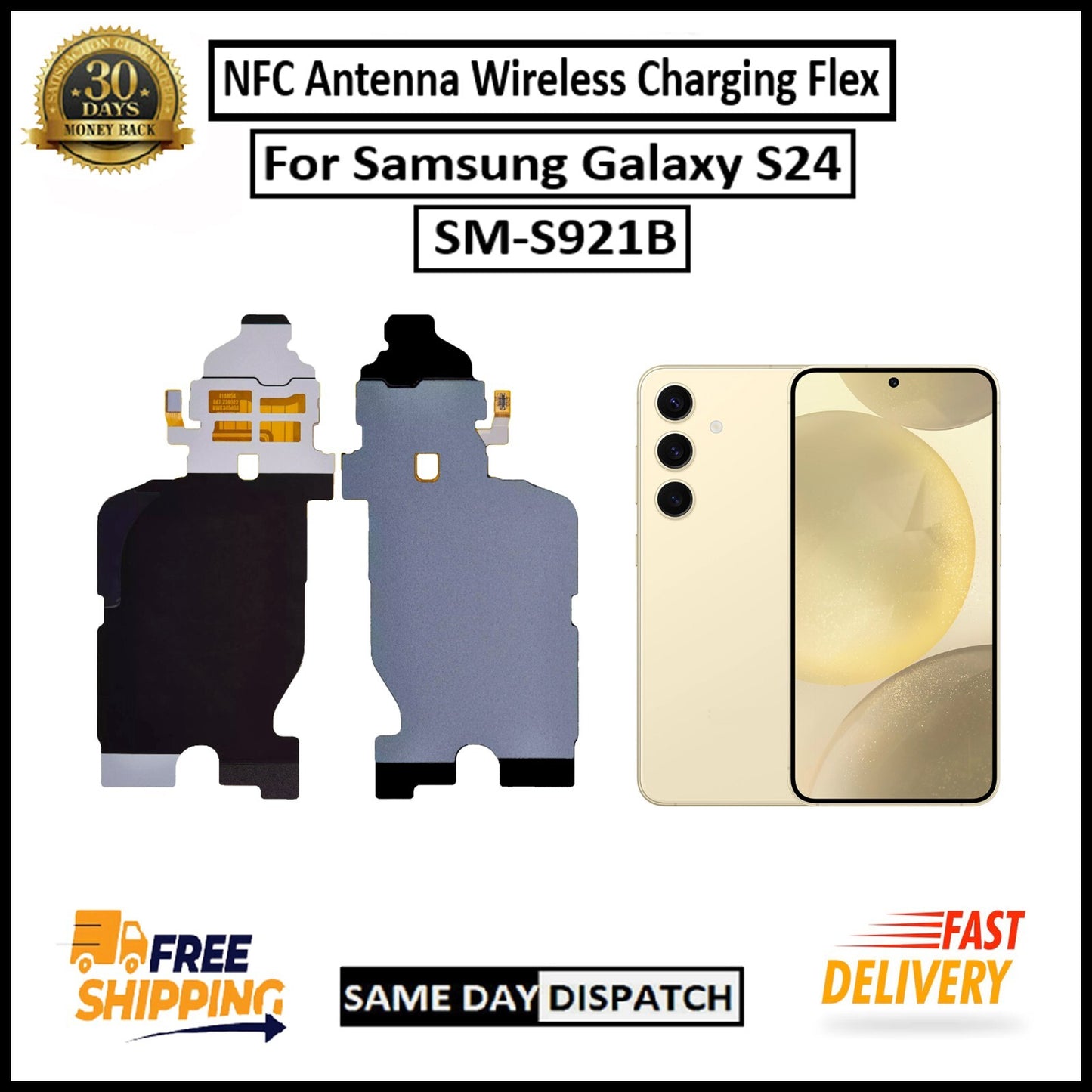 For Samsung Galaxy S24 5G Wireless Charging / NFC Coil Pad Flex Replacement