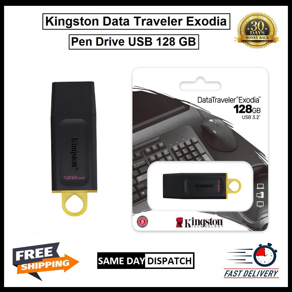 Kingston High Speed 128 GB USB Flash Drive & USB 3.2' & 5 Years Warranty