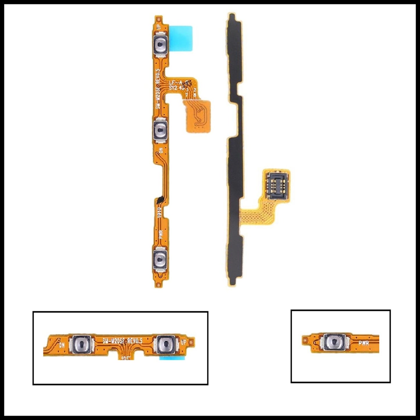 For Samsung Galaxy A10 A105F Power Flex Cable & Volume Button Flex Replacement