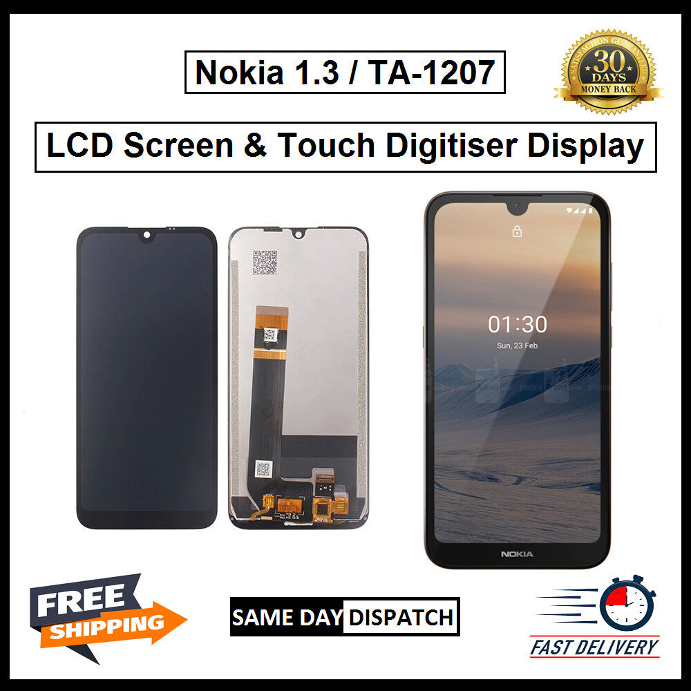For Nokia 1.3 LCD Screen Display Touch Digitizer Replacement Assembly
