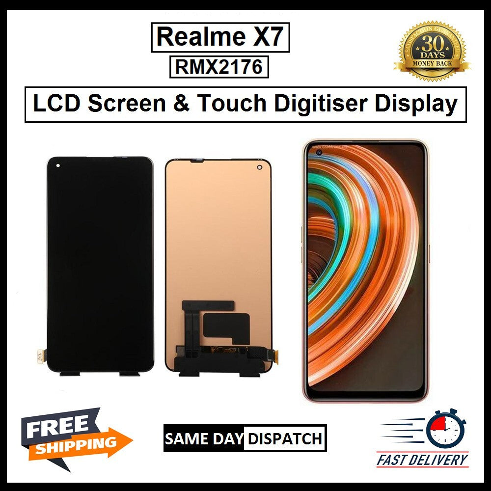 For Oppo REALME X7 ( RMX2176) LCD Display Touch Screen Digitizer Replacement