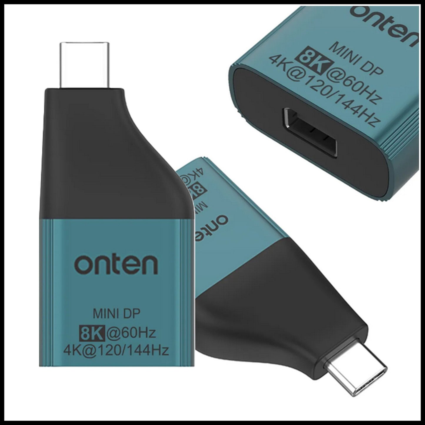 For Onten OTN-UC103M USB-C Male To Mini DP (Display Port) Female Adapter