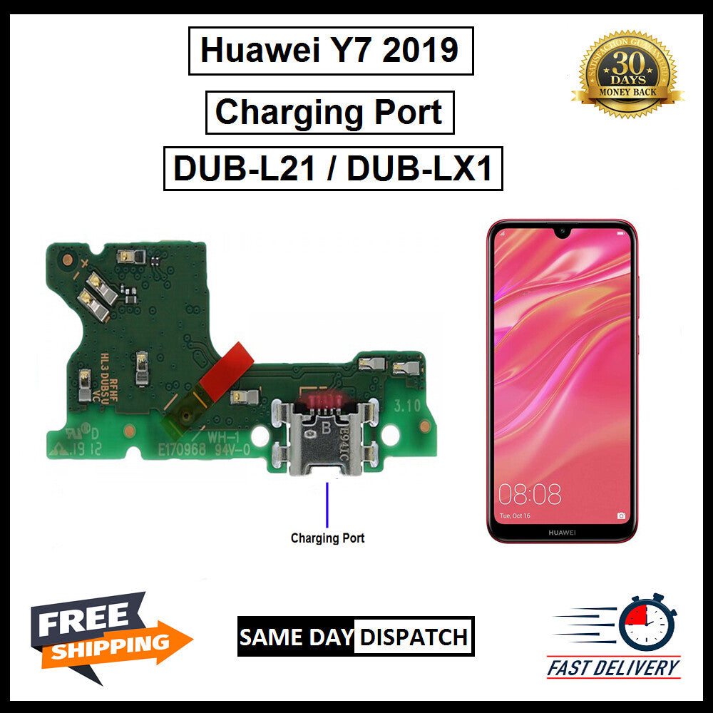 For Huawei Y7 2019 / Y7 Prime 2019 USB Replacement Charging Port Board Flex