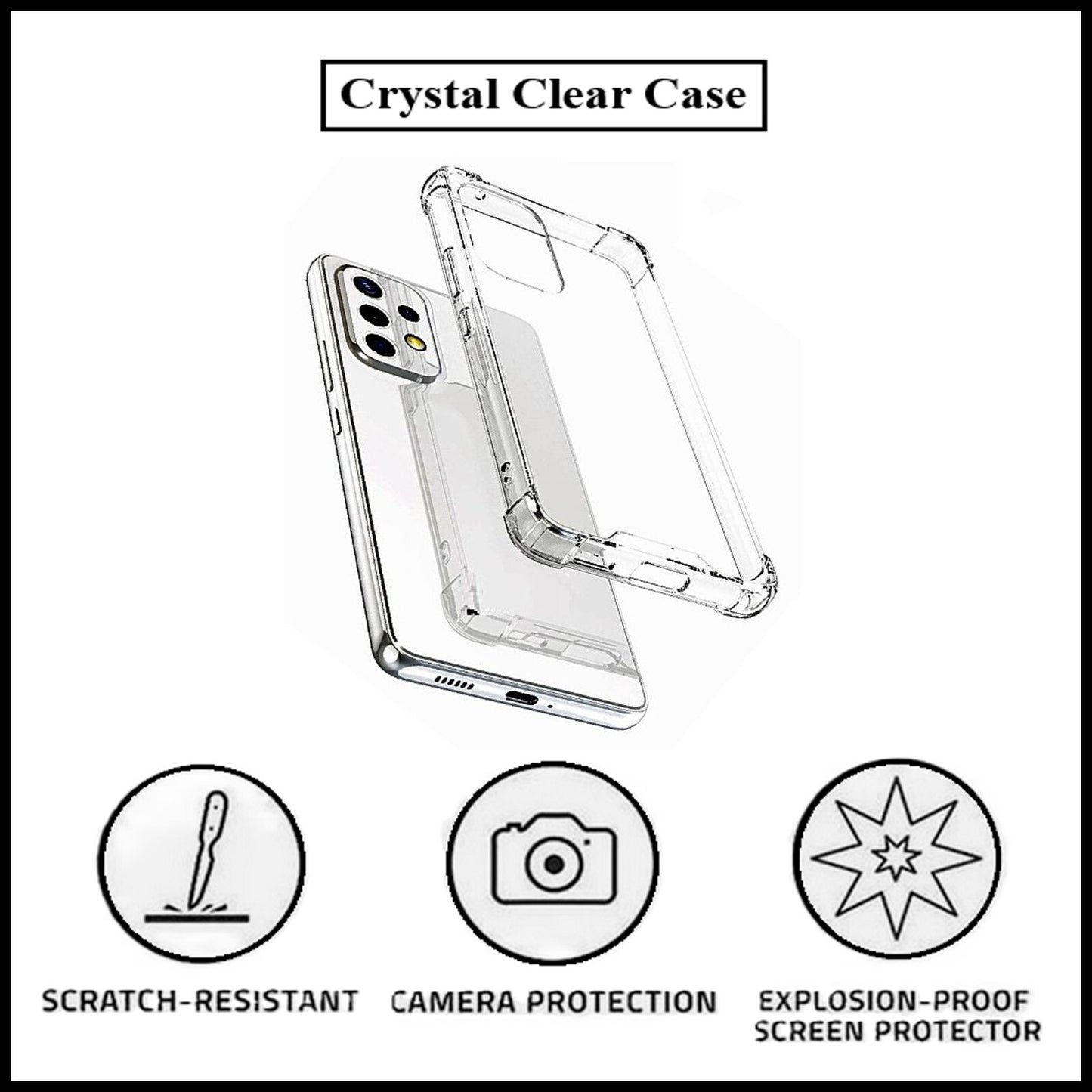 For Samsung Galaxy A23 4G/5G King Kong Anti Burst &Silicon Shockproof Case Cover