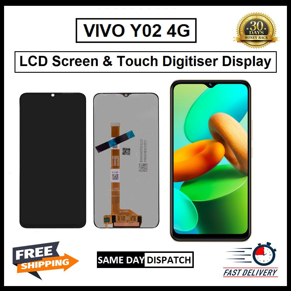For Vivo Y02 4G Display Screen Touch Digitizer Replacement LCD