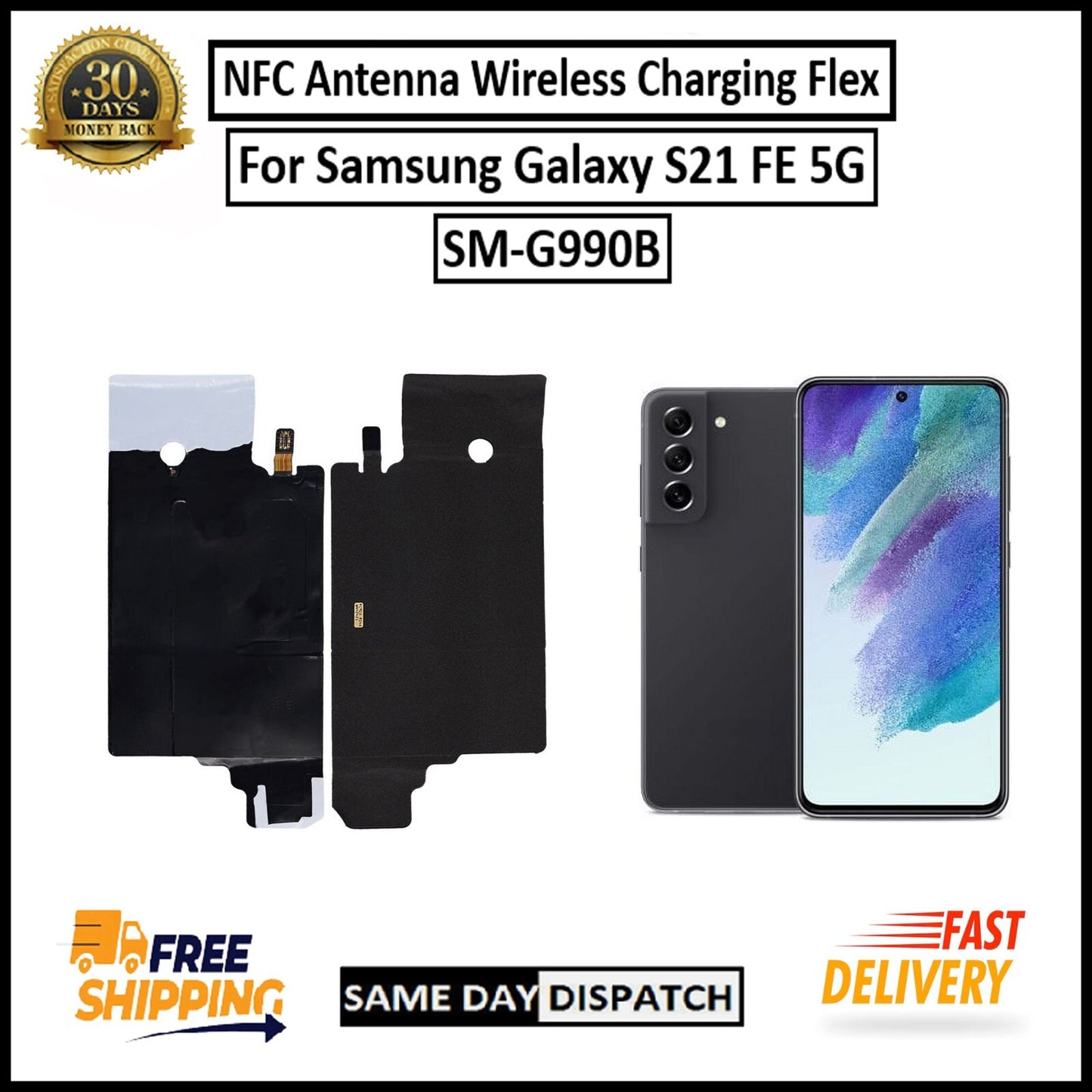 For Samsung Galaxy S21 FE 5G Wireless Charging / NFC Coil Pad Flex Replacement
