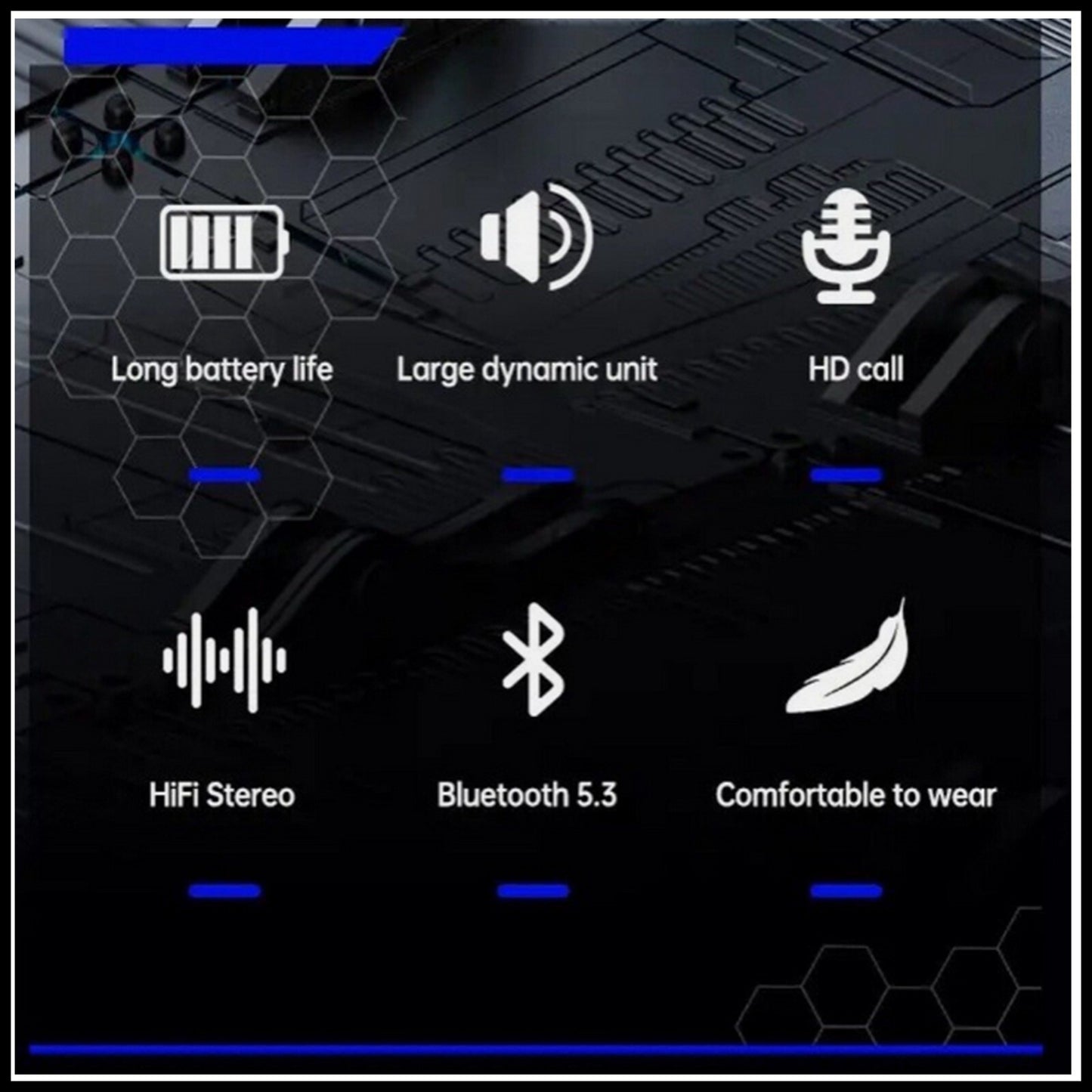 For Monster AIRMARS XKT16 Wireless Gaming Headphones With Noise Canceling & MIC