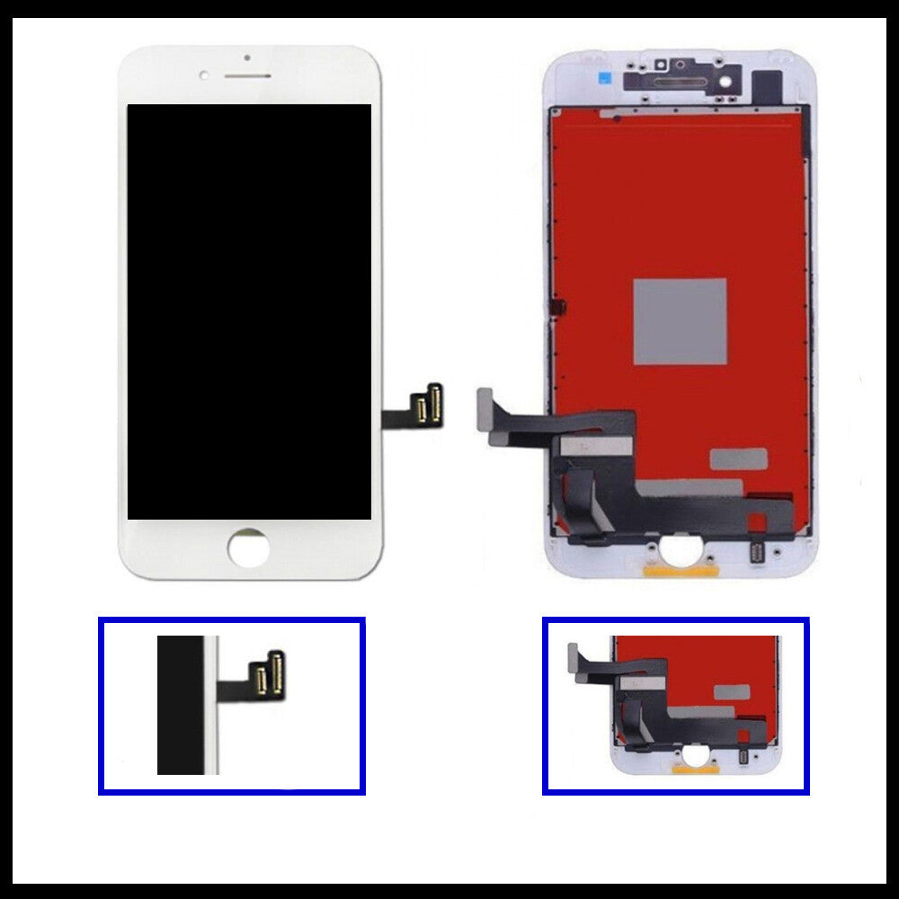 For iPhone 7 Black and White 3D Premium Version Replacement Digitizer Display