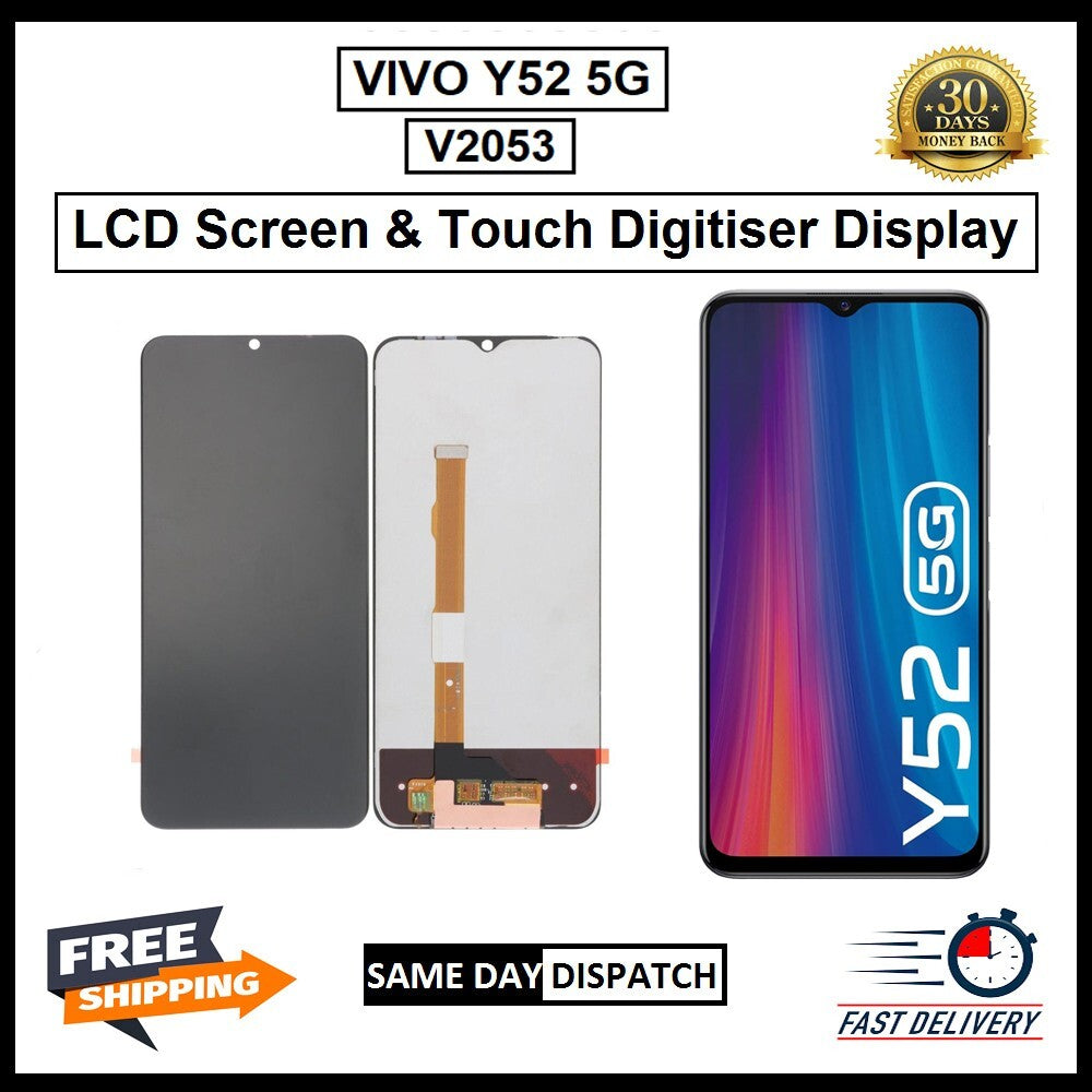 For Vivo Y52 5G Display Screen Touch Digitizer Replacement LCD