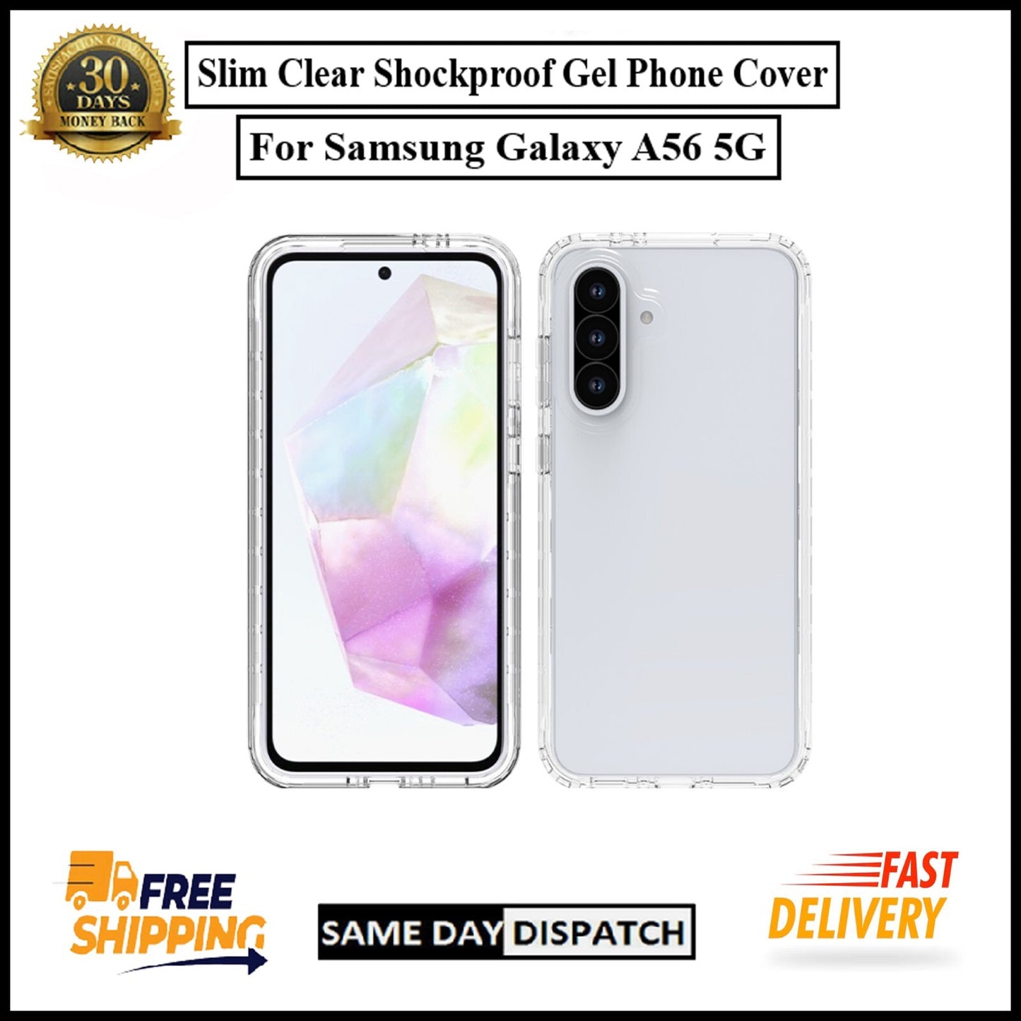 For Samsung Galaxy A56 5G Slim Clear Shockproof Gel Phone Cover