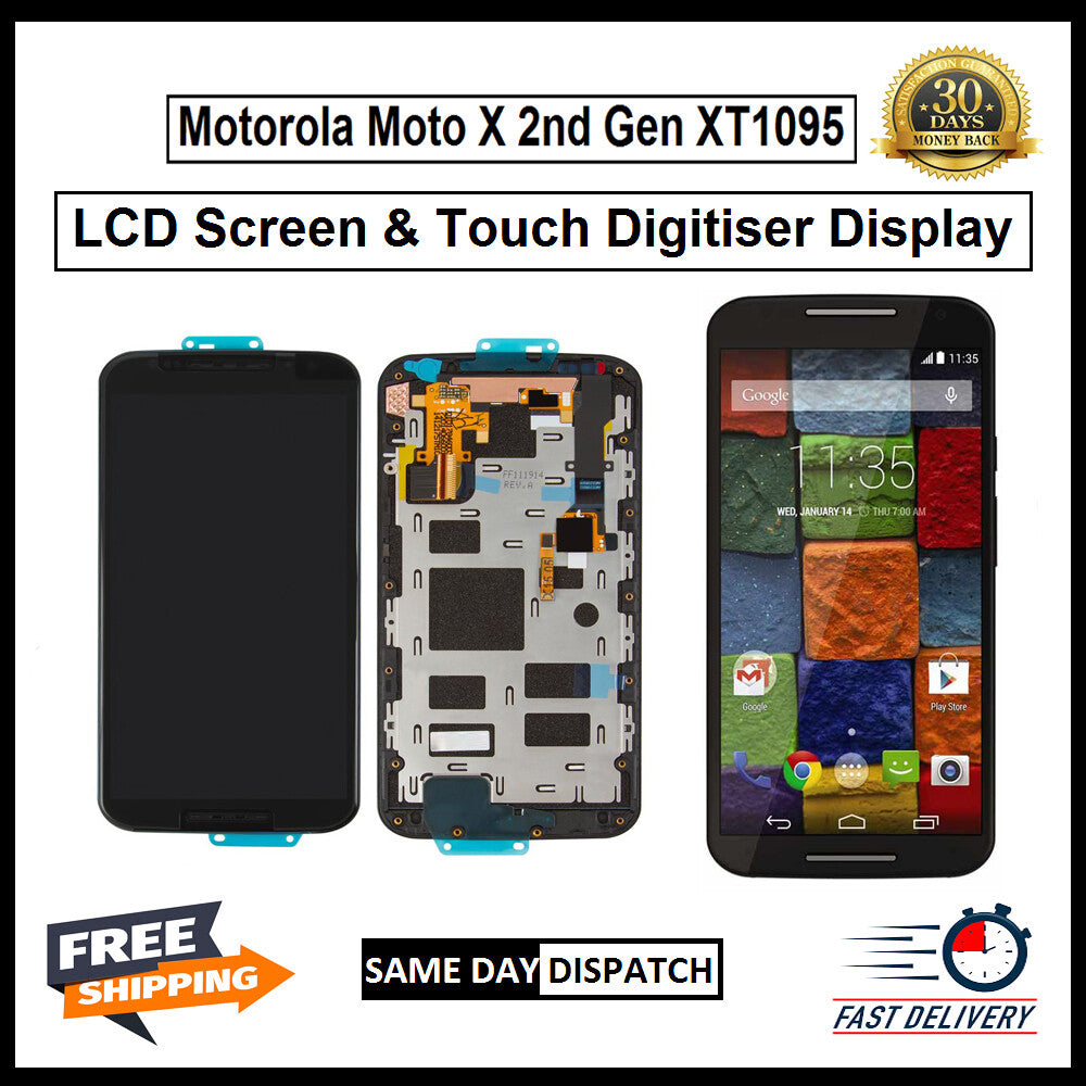Motorola Moto X 2nd GEN XT1095 Display Screen Touch Digitizer Replacement LCD