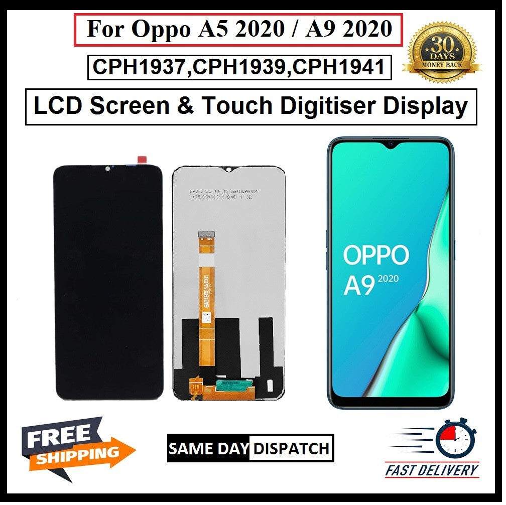 For Oppo A5 2020 / A9 2020 LCD Display Screen Touch Digitizer Replacement