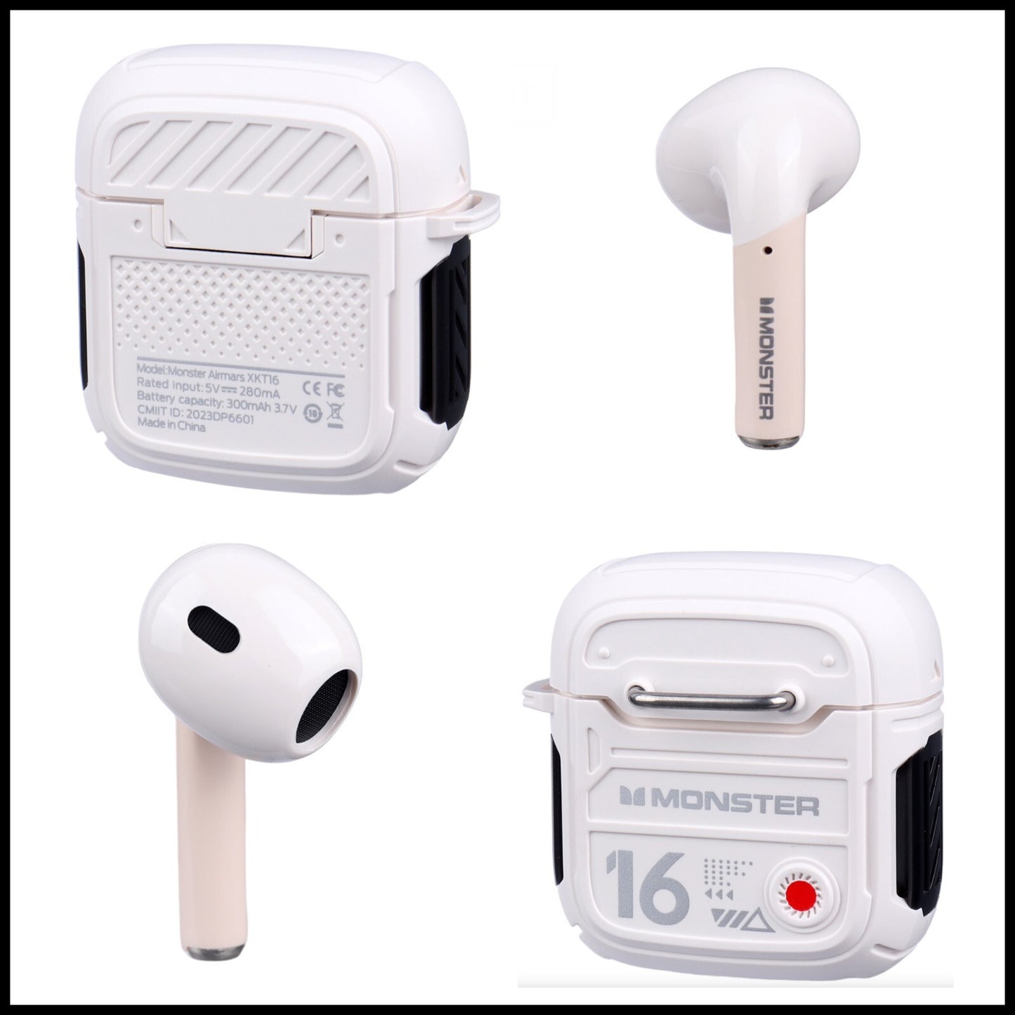 For Monster AIRMARS XKT16 Wireless Gaming Headphones With Noise Canceling & MIC