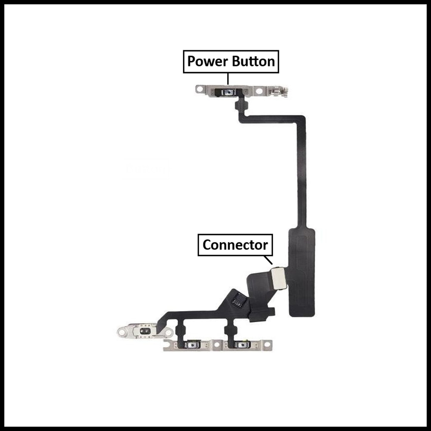 For iPhone 14 Pro Power Flex Cable & Volume Button Flex Replacement