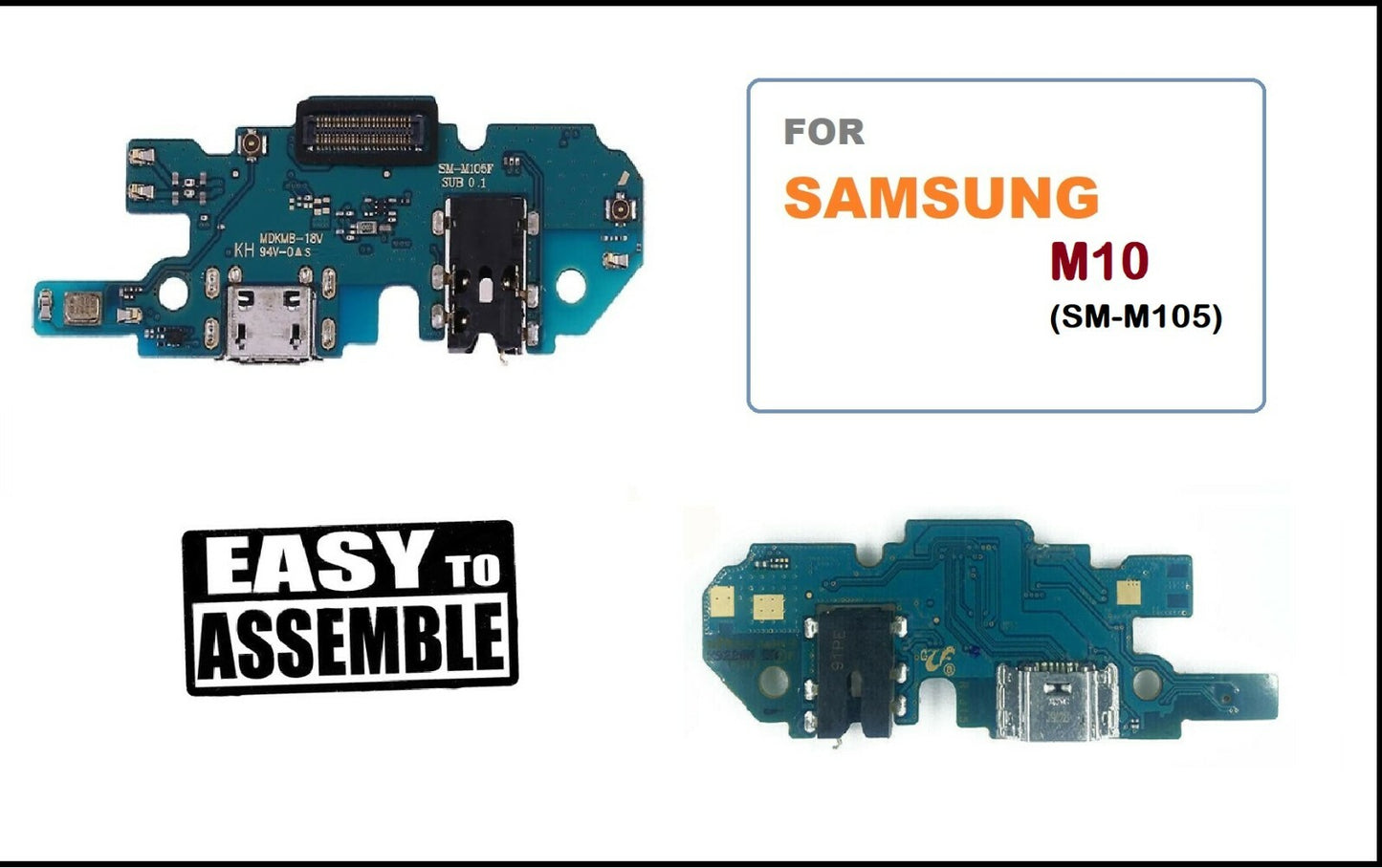 For Samsung Galaxy M10(SM-M105) Replacement Micro Charging Port Flex Connector
