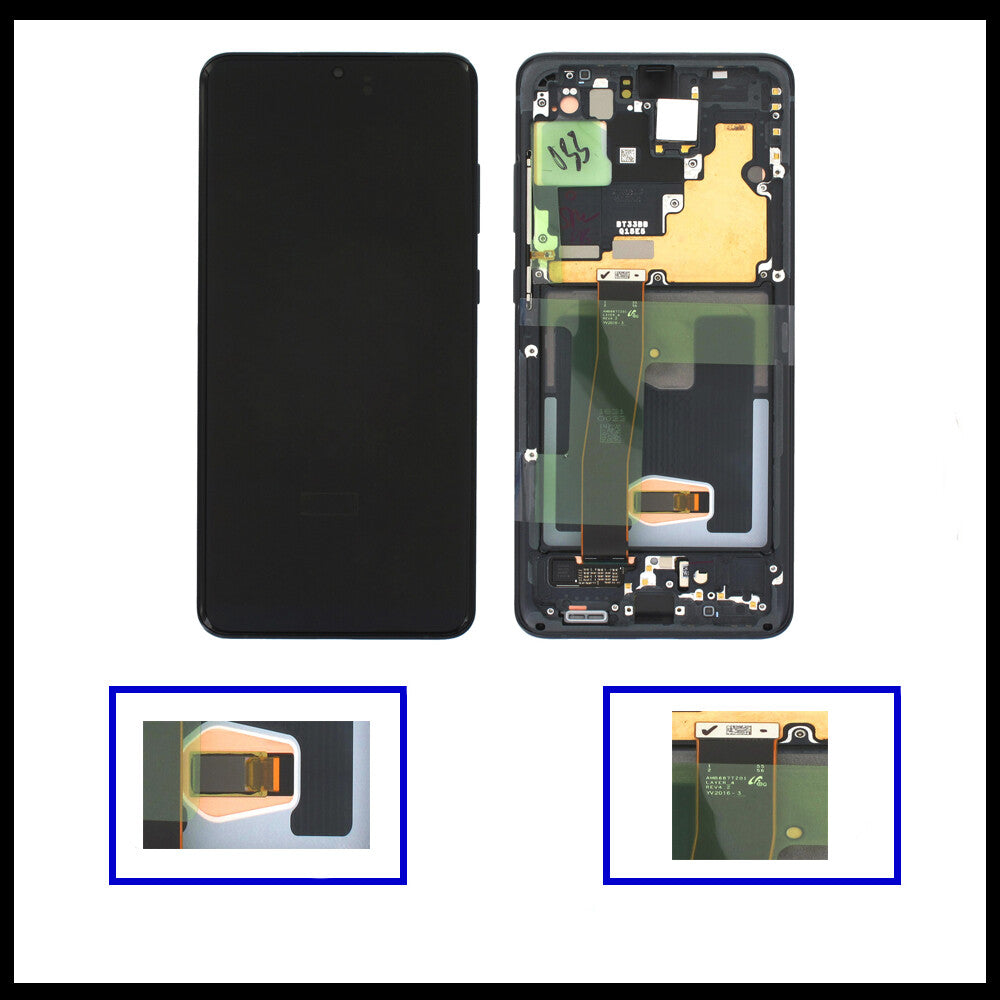 For Samsung Galaxy S20 Ultra 5G / SM-G988F Black Screen Touch Replacement LCD