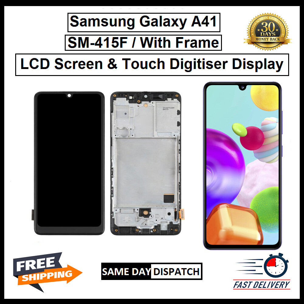 For Samsung Galaxy A41 / SM-A415F LCD Display Screen Touch Digitizer Replacement
