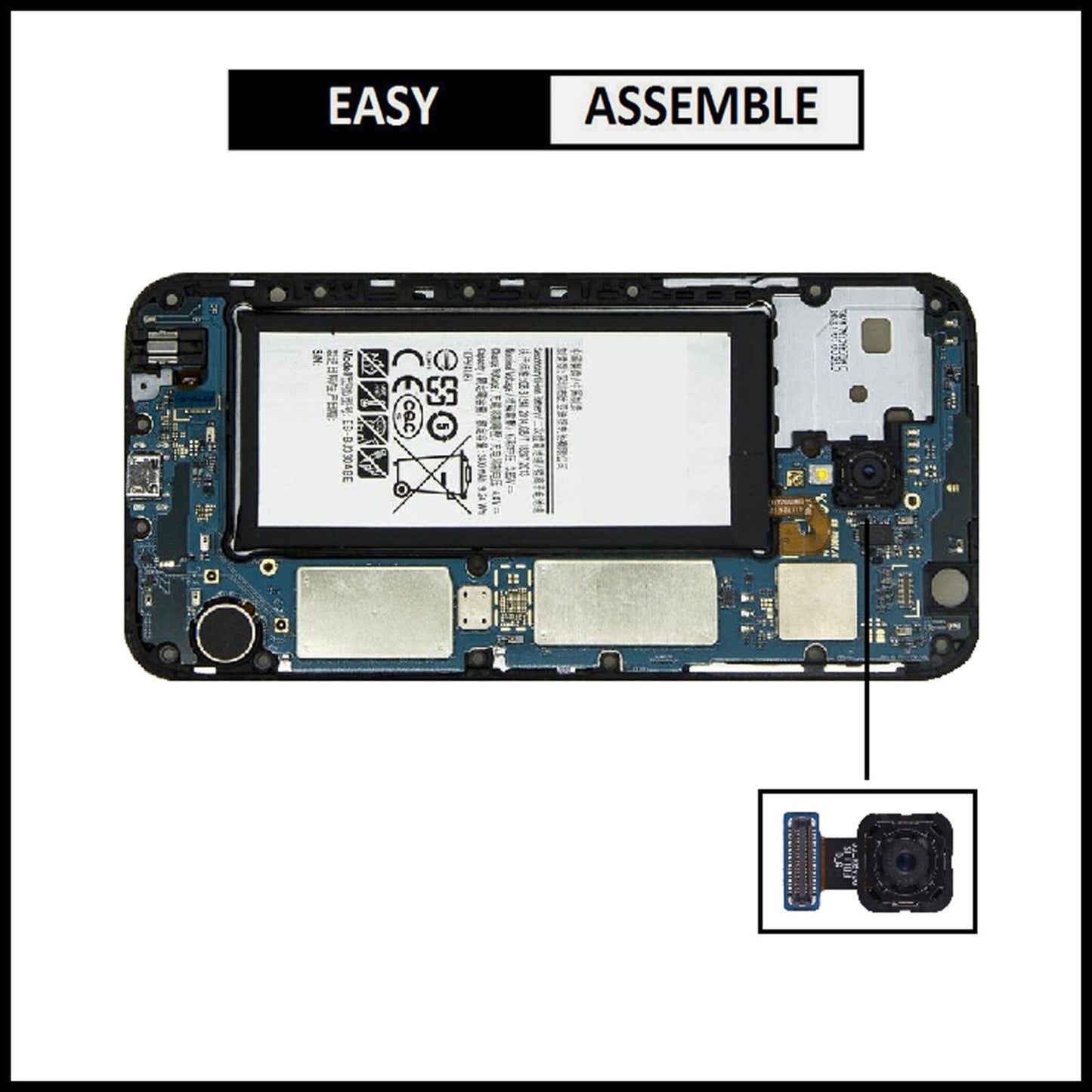For Samsung Galaxy J3(2017)/SM-J330F Genuine Rear (Back) Main Camera Replacement