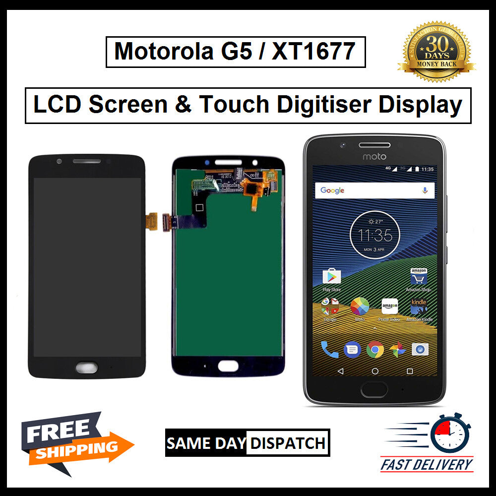 For Motorola Moto G5 / XT1677 Display Screen Touch Digitizer Replacement LCD