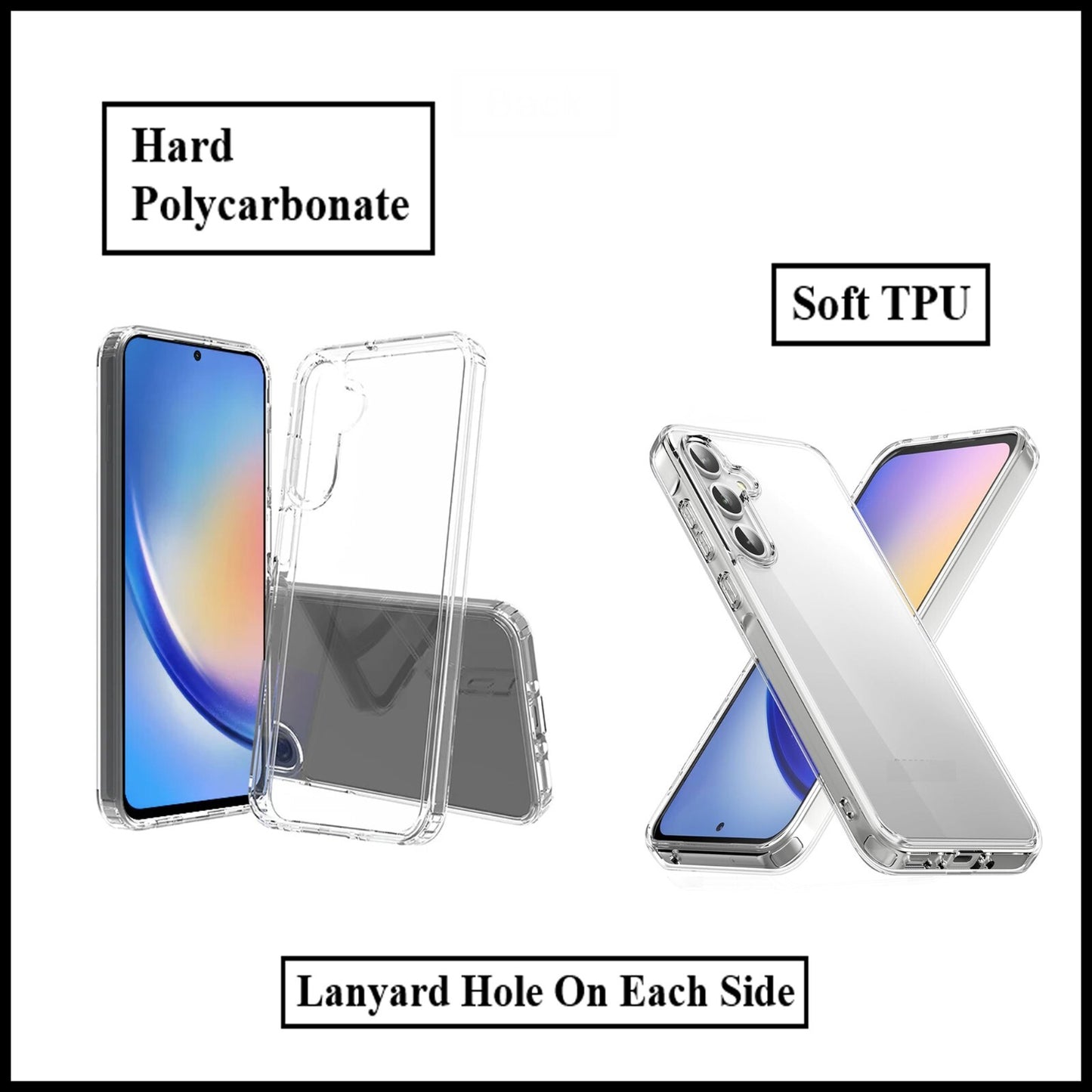 For Samsung Galaxy A35 5G Slim Clear Shockproof Gel Phone Cover