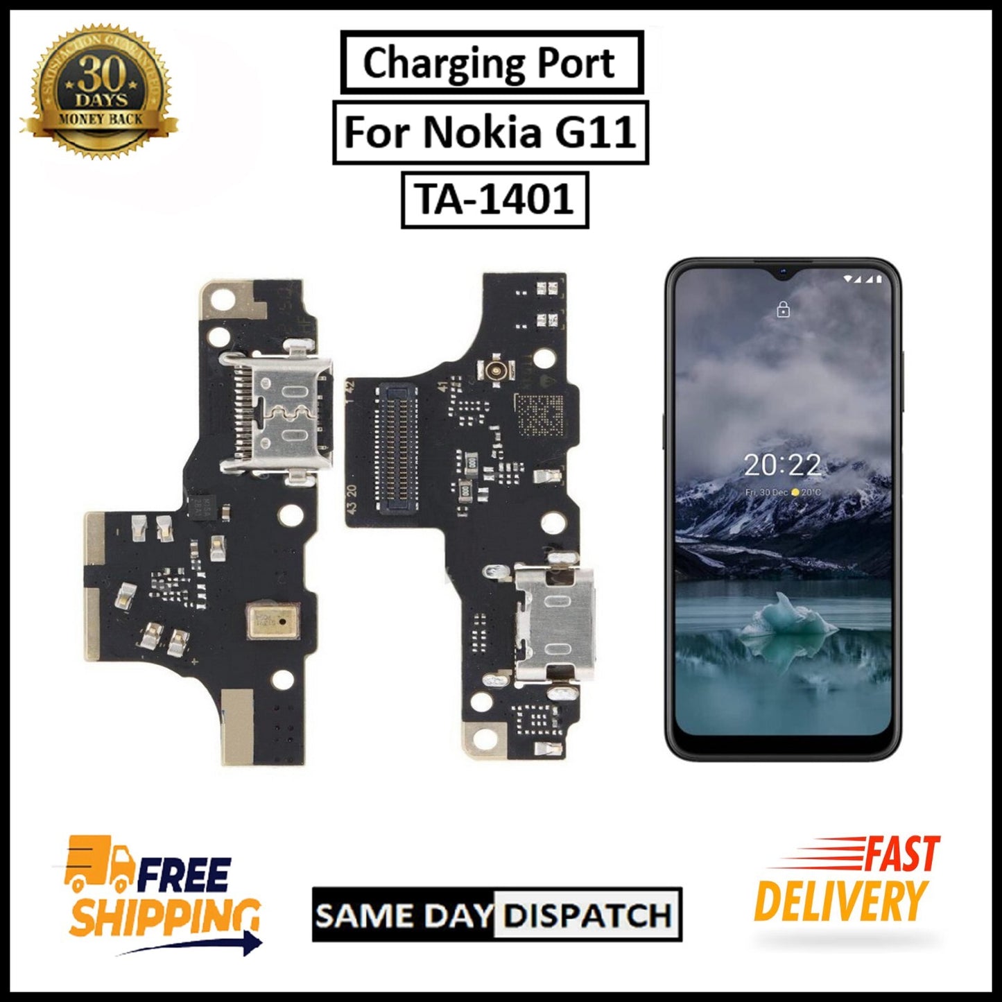 For Nokia G11 Micro Charging Port Board Connector Replacement