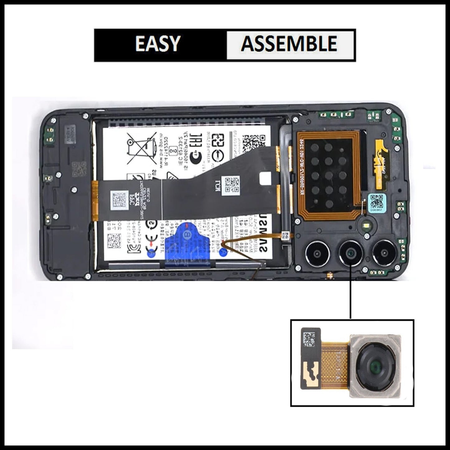 For Samsung Galaxy A14 5G / SM-A145F Genuine Rear (Back) Main Camera Replacement