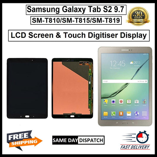 For Samsung Galaxy Tab S2 9.7 T815 / T819 LCD Display Touch Screen  Replacement