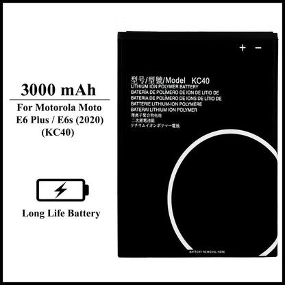 For Motorola Moto E6 Plus/ E6s 2020 (KC40) 3000mAh+ Internal Replacement Battery