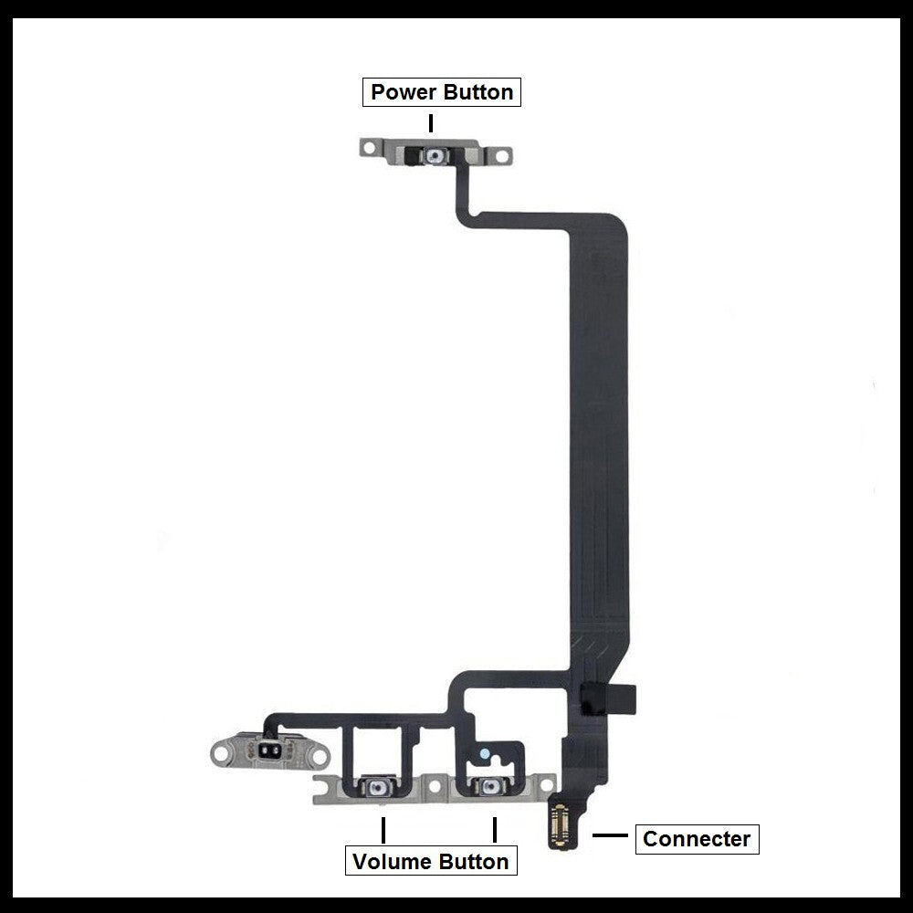 For iPhone 13 Pro Max Power Flex Cable & Volume Button Flex Replacement