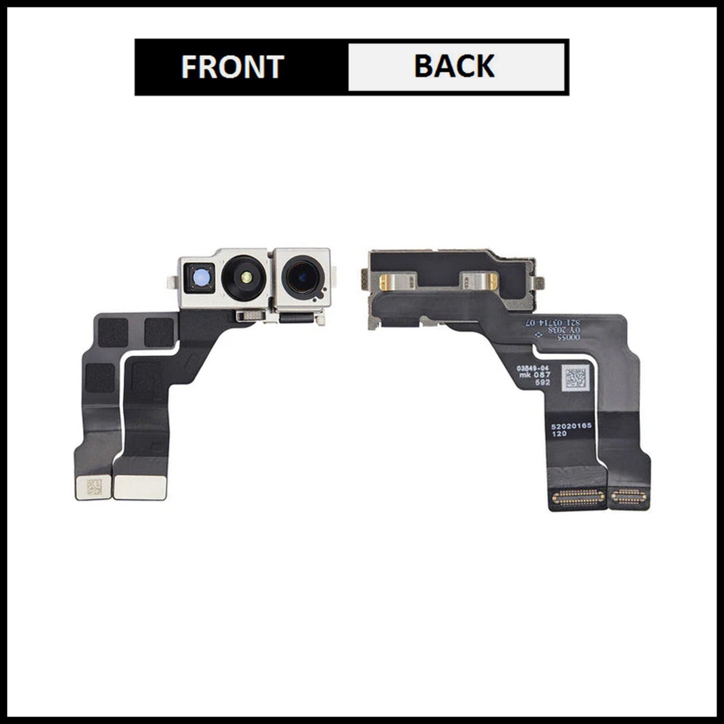 For Apple Gen iPhone 14 Pro Front Camera Replacement  With Proximity Sensor