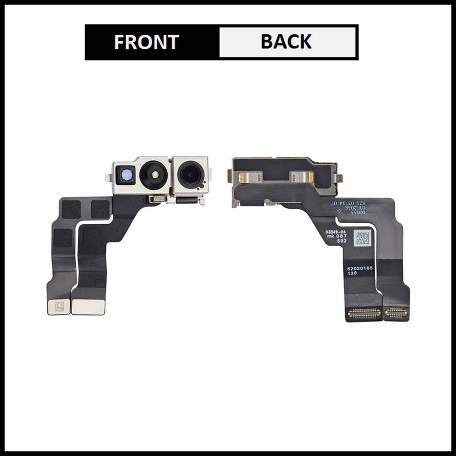For Apple Gen iPhone 14 Pro Front Camera Replacement  With Proximity Sensor