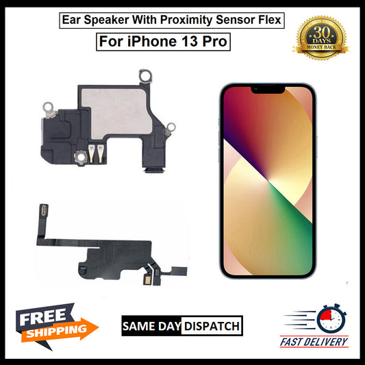 For iPhone 13 Pro Ear Speaker Sensor With Proximity Mic Earpiece Sensor Flex