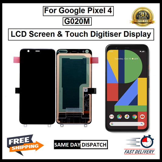 For Google Pixel 4 LCD Display Screen Touch Digitizer Replacement Black 