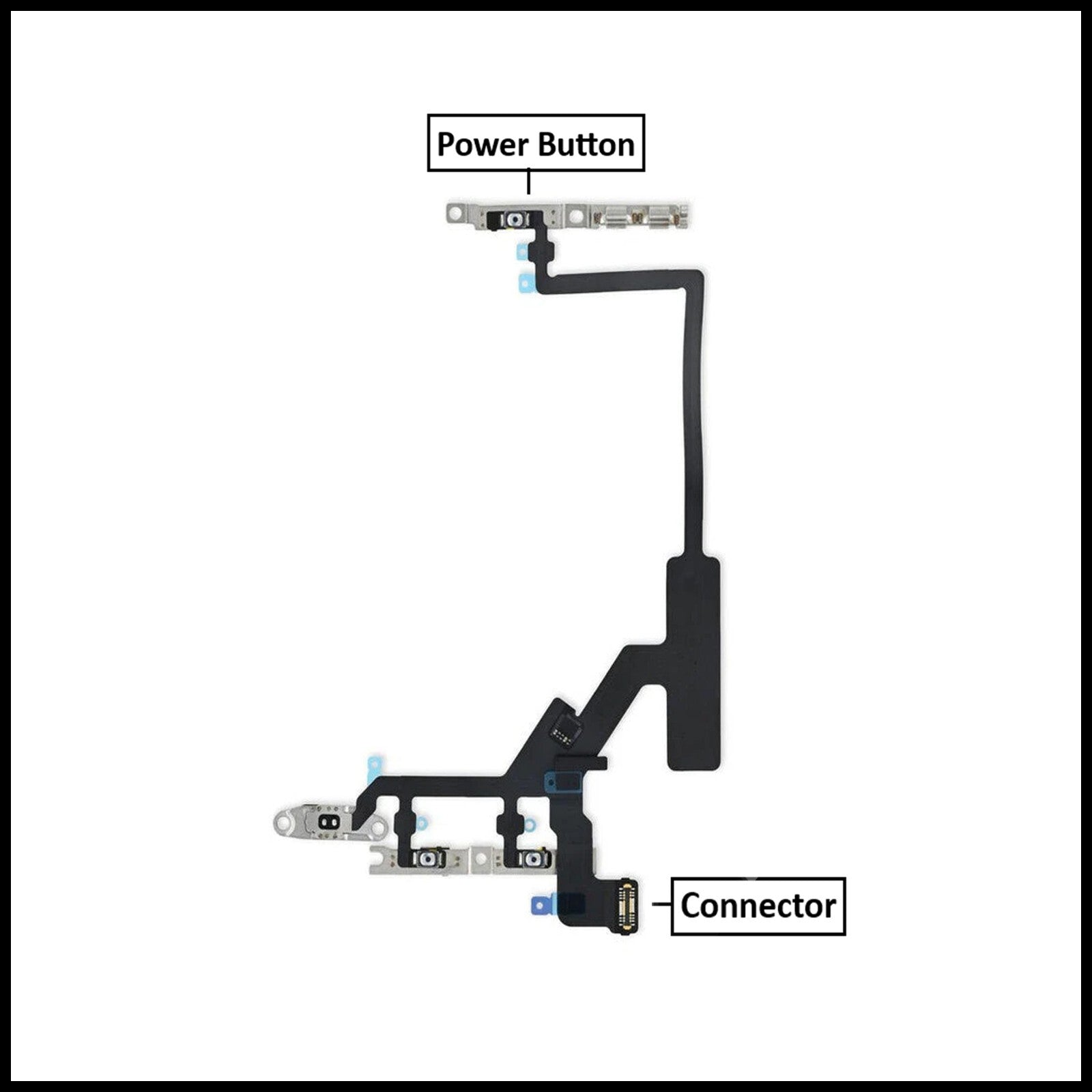 For iPhone 14 Pro Max Power Flex Cable & Volume Button Flex Replacement