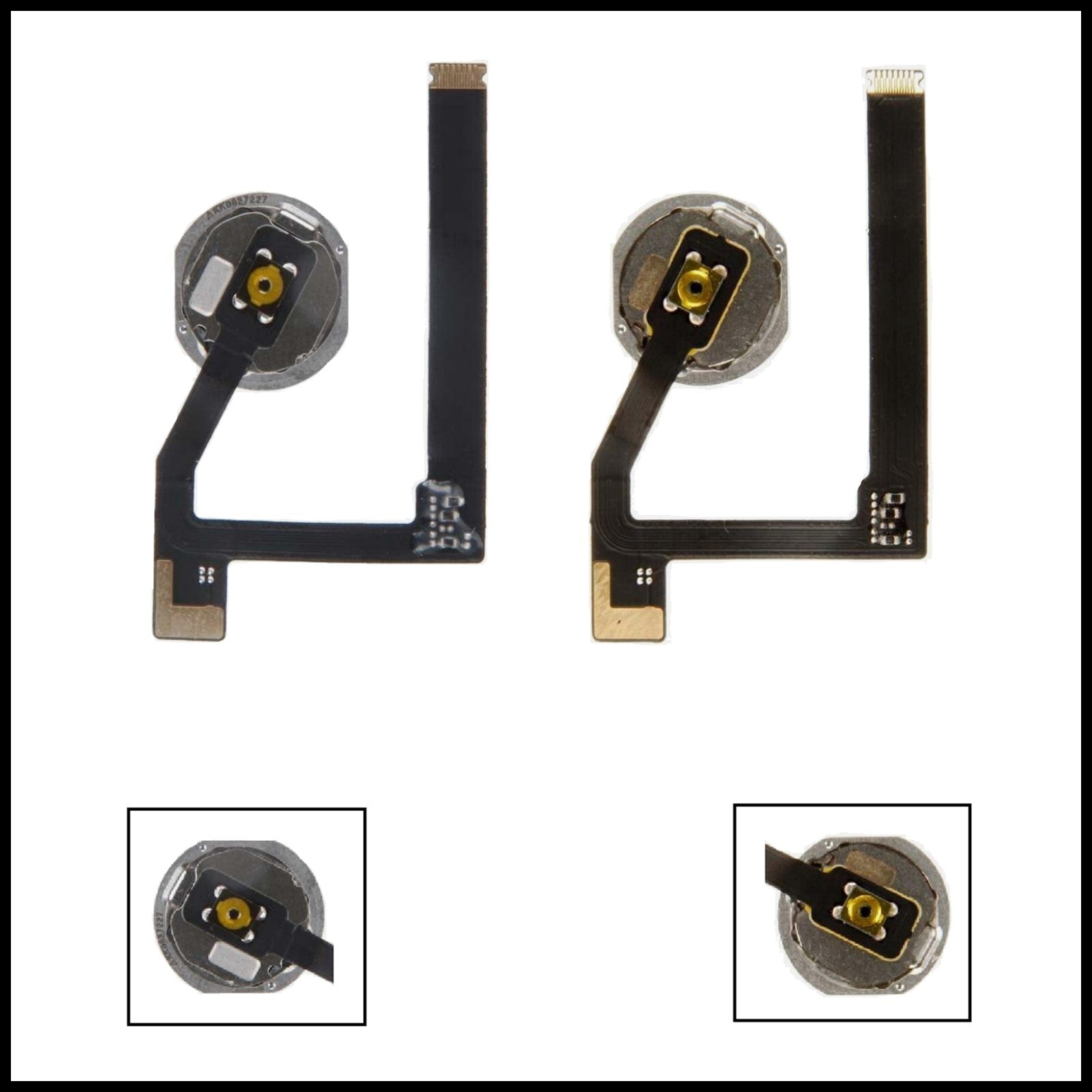 For iPad Mini 5  A2124 / A2125 / A2133  Genuine Home Button Flex Black / White